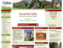 Tablet Screenshot of oybin.com